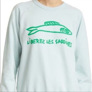 Clare V Liberez Les Sardines Sweatshirt